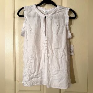 Sleeveless Ruffle Shirt